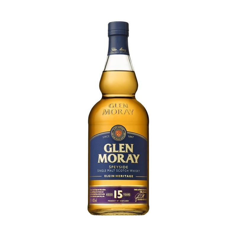 Glen Moray 15 Year Old Heritage Speyside Single Malt Scotch Whisky - ForWhiskeyLovers.com