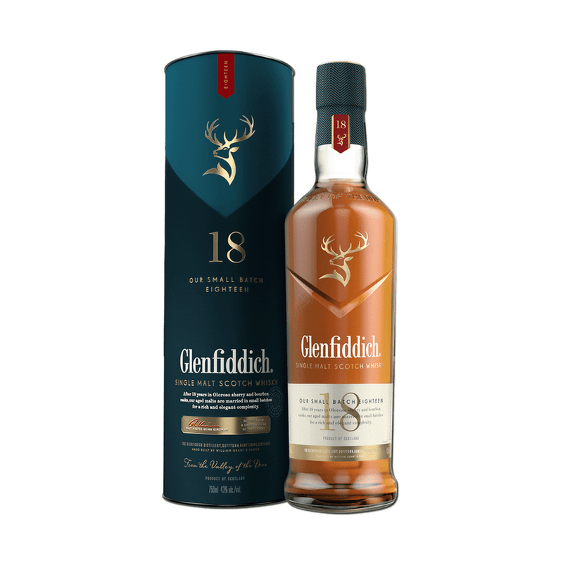 Glenfiddich 18 Year Old Single Malt Scotch Whisky - ForWhiskeyLovers.com