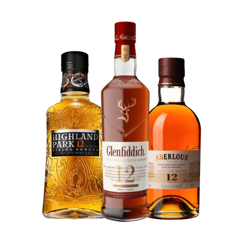 Glenfiddich, Aberlour, & Highland Park Bundle - ForWhiskeyLovers.com