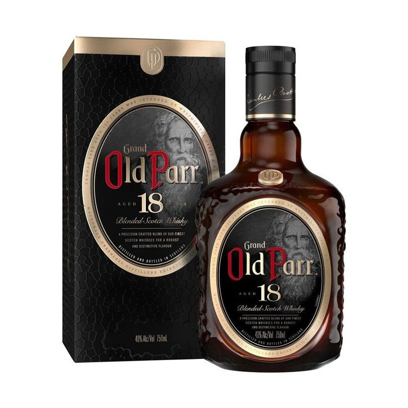 Grand Old Parr 18 Year Old Blended Scotch Whisky Gift Box - ForWhiskeyLovers.com