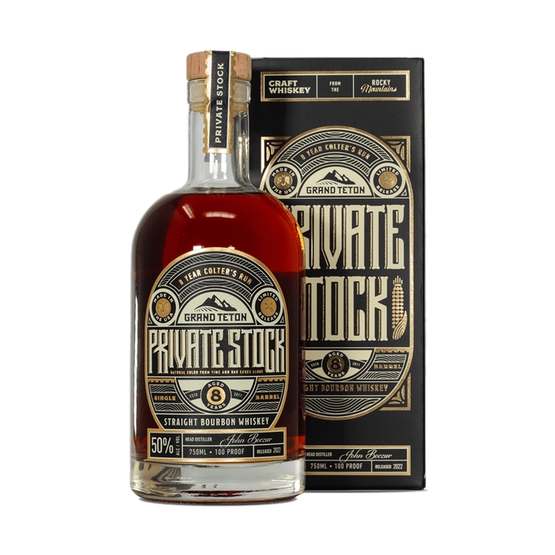Grand Teton Private Stock Straight Bourbon Whiskey 750mL - ForWhiskeyLovers.com