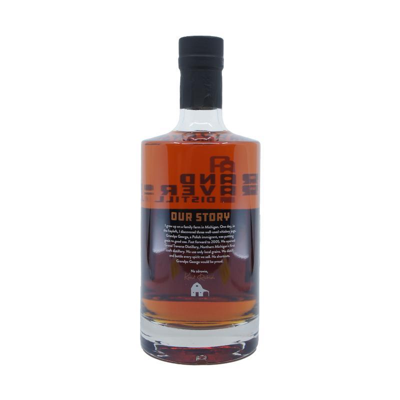 Grand Traverse Ole George Bottled In Bond Michigan Straight Rye Whiskey - ForWhiskeyLovers.com