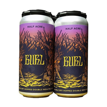 Half Acre Beer Co. Burl Double Dry Hopped DIPA Beer 4-Pack - ForWhiskeyLovers.com