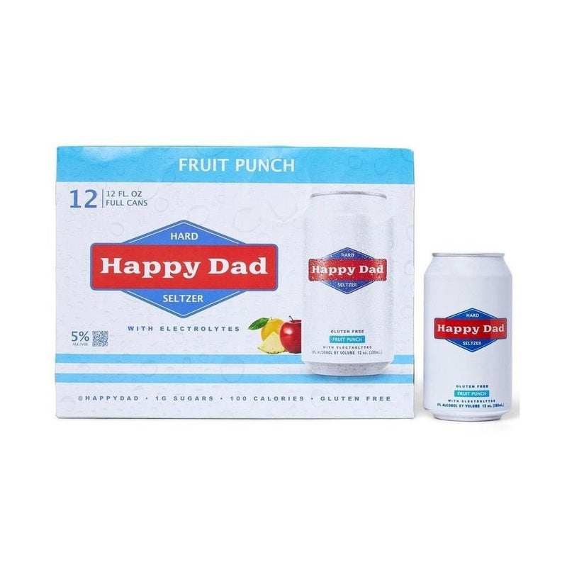 Happy Dad Hard Seltzer Fruit Punch 12-Pack - ForWhiskeyLovers.com