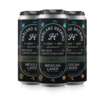 Harland Brewing Co. 'Mexican Lager With Lime' 4-Pack - ForWhiskeyLovers.com