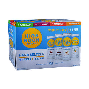 High Noon Hard Seltzer Variety 12-Pack - ForWhiskeyLovers.com