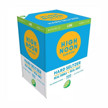 High Noon Lime Hard Seltzer 4-Pack - ForWhiskeyLovers.com
