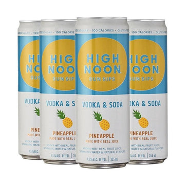 High Noon Pineapple Hard Seltzer 4-Pack - ForWhiskeyLovers.com
