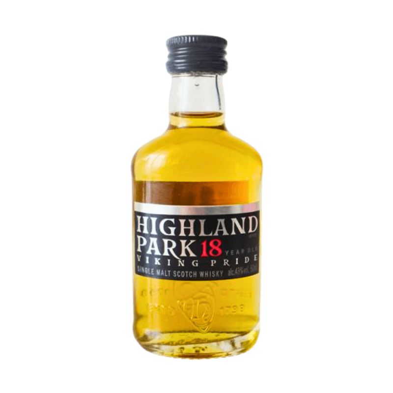 Highland Park 18 Single Malt Scotch Whisky 50ml - ForWhiskeyLovers.com