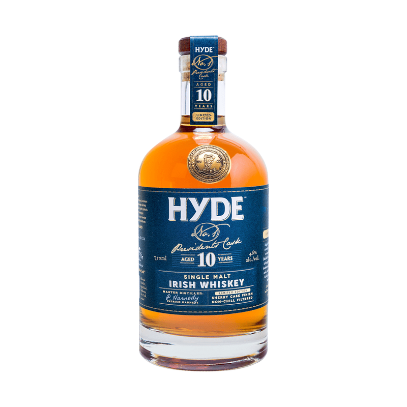 Hyde No.1 President's Cask 10 Year Old Sherry Cask Matured Single Malt Irish Whiskey - ForWhiskeyLovers.com