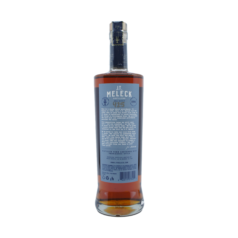 JT Meleck High Proof American Rice Whiskey - ForWhiskeyLovers.com