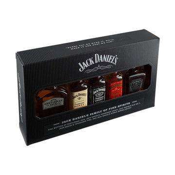 Jack Daniel's Family of Fine Spirits 5-Pack Gift Set - ForWhiskeyLovers.com