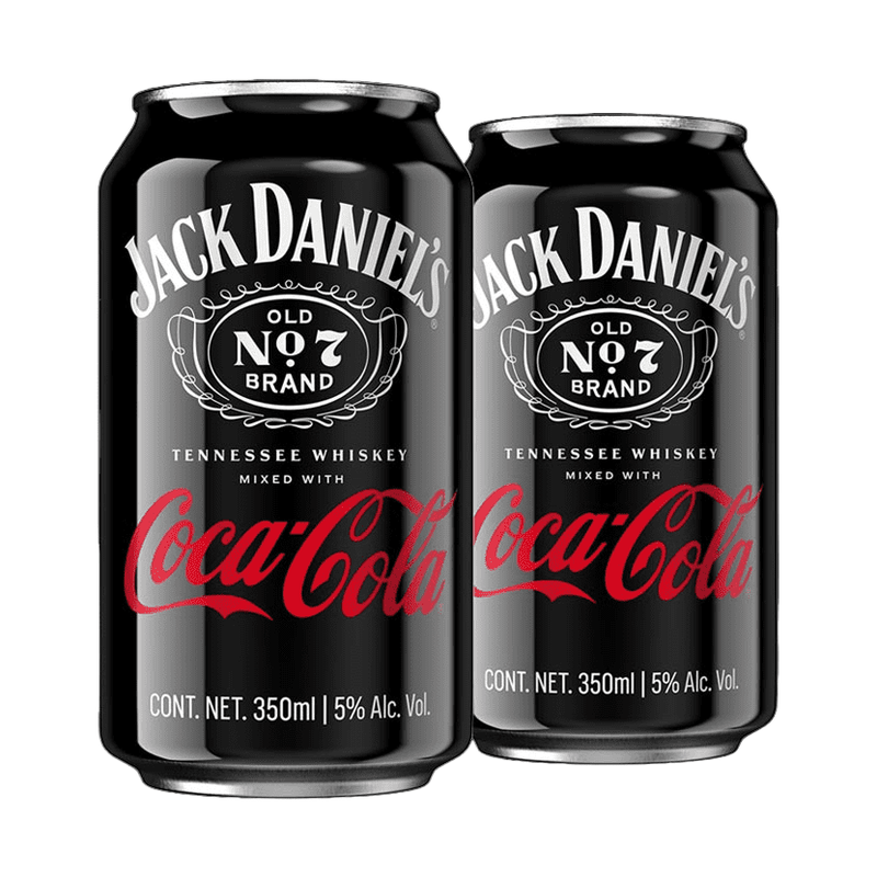 Jack Daniel's Whiskey & Coca-Cola Canned Cocktail 4-Pack - ForWhiskeyLovers.com