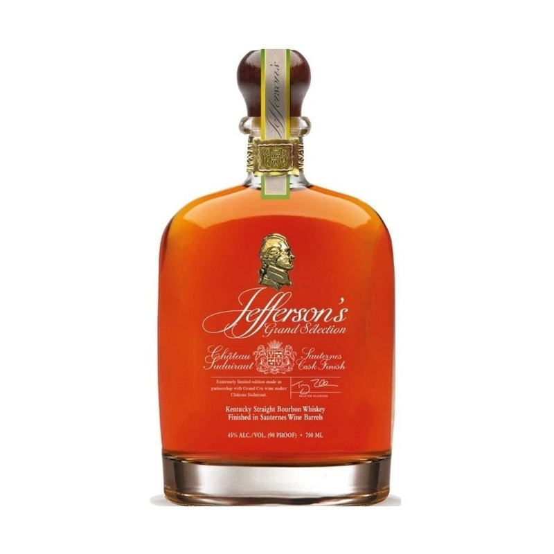 Jefferson's Grand Selection Chƒteau Suduiraut Sauternes Cask Finish Kentucky Straight Bourbon Whiskey - ForWhiskeyLovers.com
