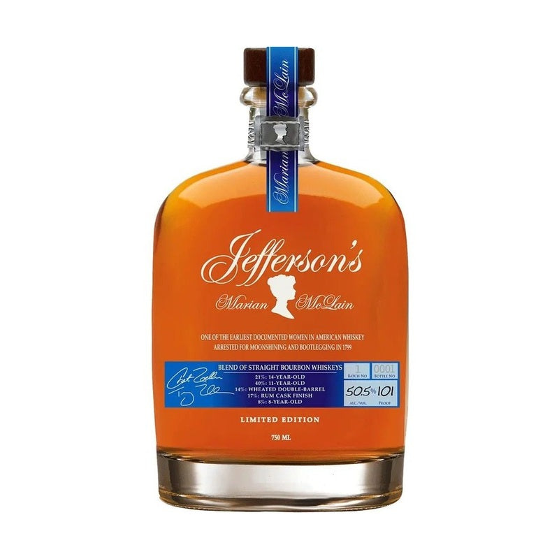 Jefferson's 'Marian McLain' Blend Of Straight Bourbon Whiskeys - ForWhiskeyLovers.com