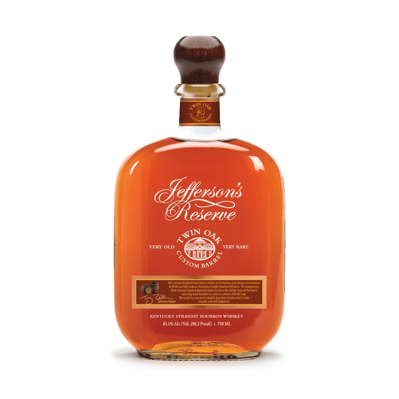 Jefferson's Reserve Twin Oak Custom Barrel Kentucky Straight Bourbon Whiskey - ForWhiskeyLovers.com