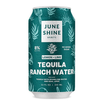 JuneShine Tequila Ranch Water 4-Pack Cocktail - ForWhiskeyLovers.com