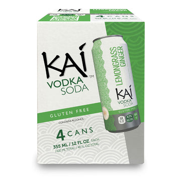Kai Spirits Ginger Lemongrass Vodka Soda 4-Pack - LoveScotch.com