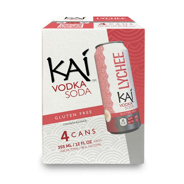 Kai Spirits Lychee Vodka Soda 4-Pack - ForWhiskeyLovers.com