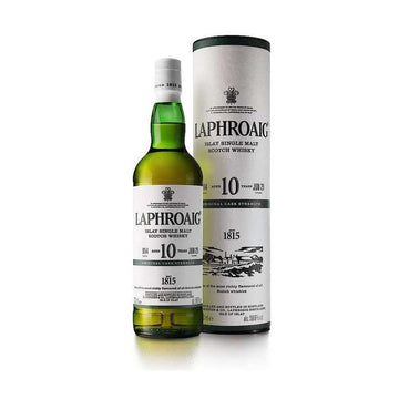 Laphroaig 10 Year Old Cask Strength Batch #014 Islay Single Malt Scotch Whisky - ForWhiskeyLovers.com