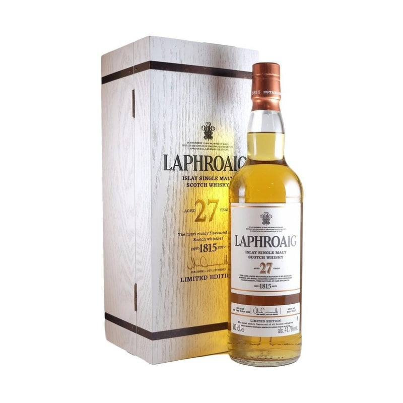 Laphroaig 27 Year Old Single Malt Whisky 750mL - ForWhiskeyLovers.com