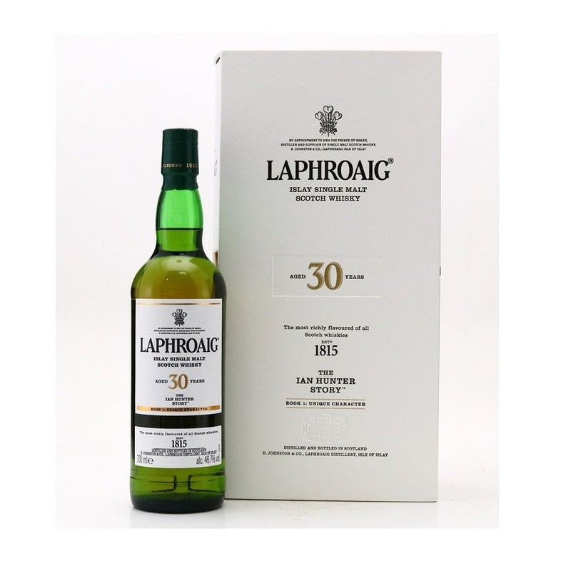 Laphroaig 30 Year Old 'The Ian Hunter Story Book 1: Unique Character' Islay Single Malt Scotch Whisky - ForWhiskeyLovers.com
