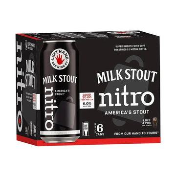 Left Hand Brewing Co. Nitro Milk Stout Beer 6-Pack Bottles - ForWhiskeyLovers.com