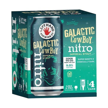 Left Hand Brewing Galactic Cowboy Imperial Stout Beer 4-Pack - ForWhiskeyLovers.com