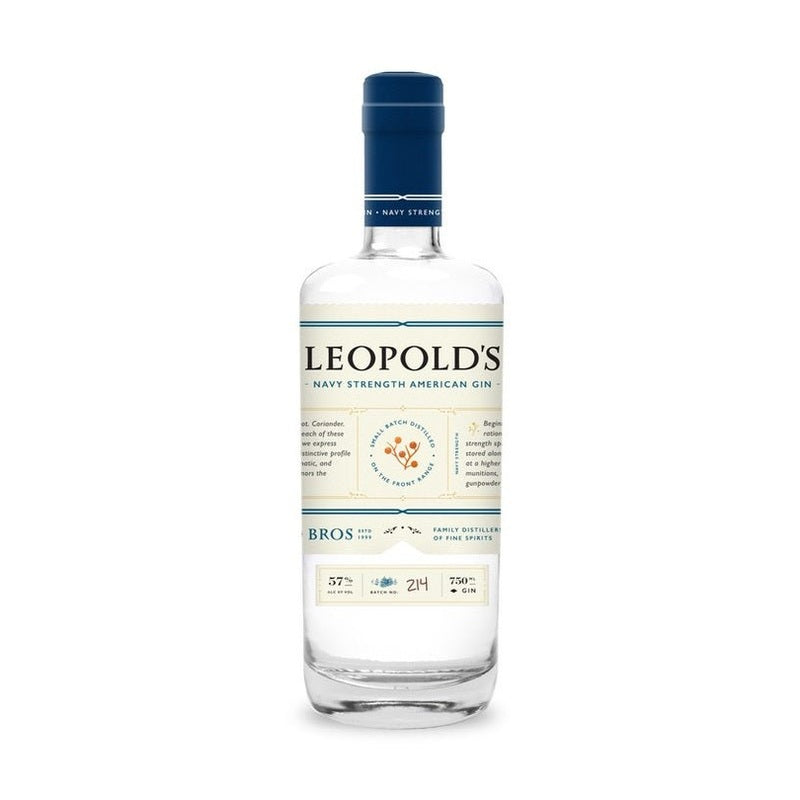 Leopold's Navy Strength American Gin - ForWhiskeyLovers.com