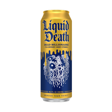 Liquid Death Dead Billionaire Iced Tea - ForWhiskeyLovers.com