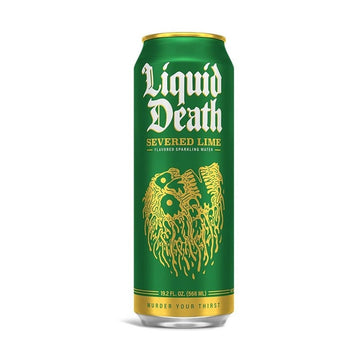Liquid Death Severed Lime Flavored Sparkling Water - ForWhiskeyLovers.com