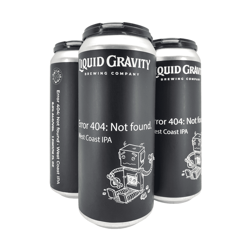 Liquid Gravity Brewing '404 Not Found West Coast IPA' 4-Pack - ForWhiskeyLovers.com