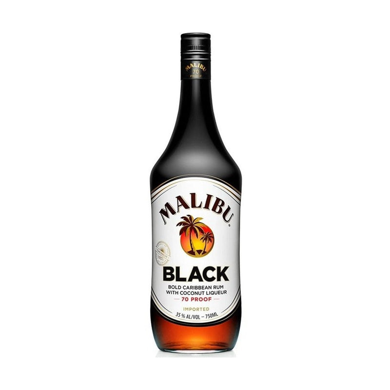 Malibu Black Coconut Flavored Caribbean Rum - ForWhiskeyLovers.com