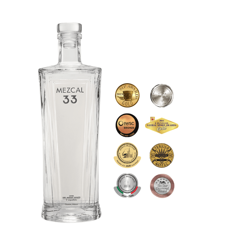 Mezcal 33 Joven Mezcal Artesanal - ForWhiskeyLovers.com