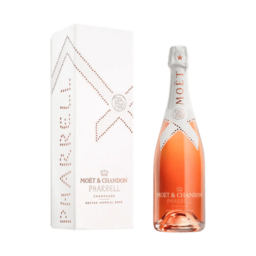 Moët & Chandon x Pharrell Williams Imperial Nectar Rose Champagne with Gift Box - ForWhiskeyLovers.com