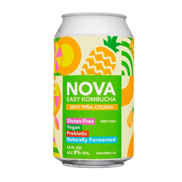 Nova Easy Kombucha Sexy Pina Colada 4-Pack - ForWhiskeyLovers.com