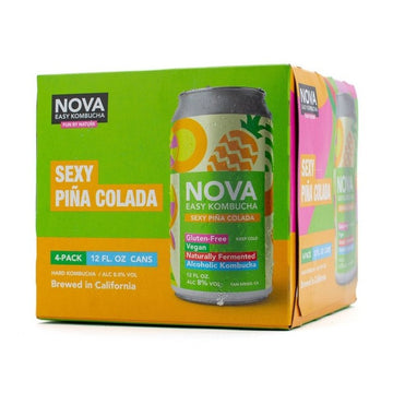 Nova Easy Kombucha Sexy Pina Colada 4-Pack - ForWhiskeyLovers.com