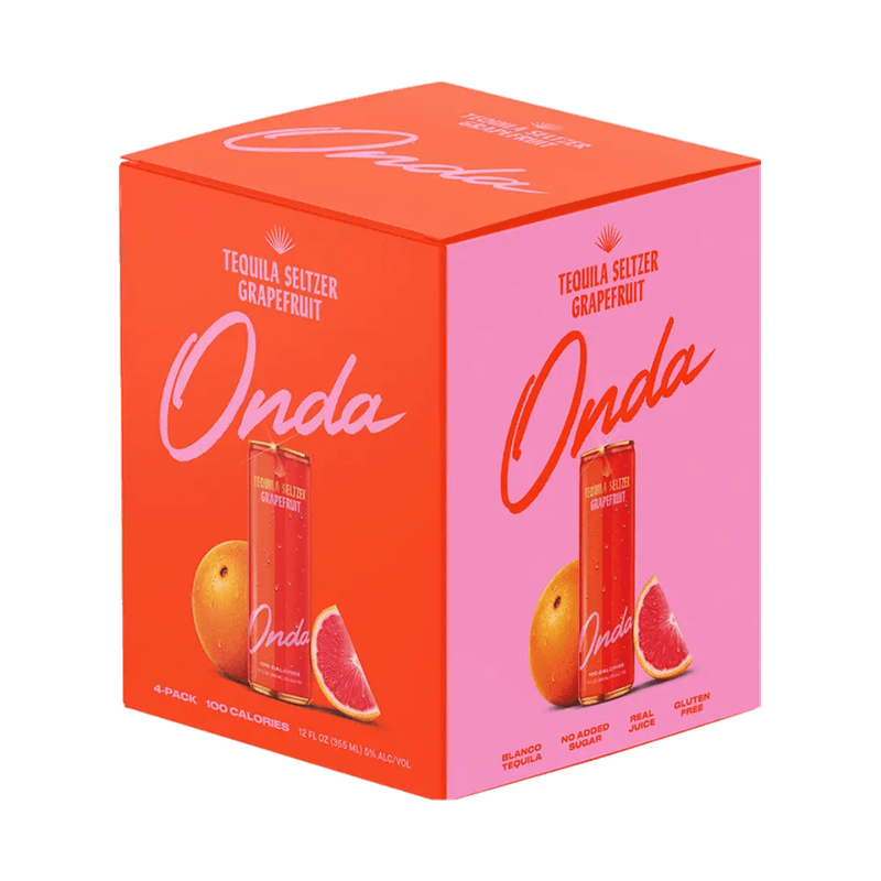 ONDA Tequila Seltzer 'Grapefruit' 4-Pack - ForWhiskeyLovers.com