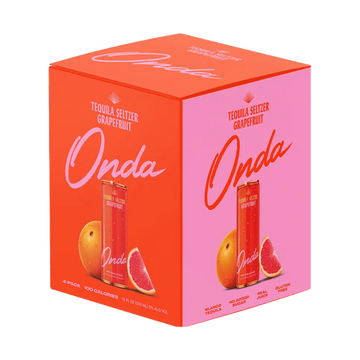 ONDA Tequila Seltzer 'Grapefruit' 4-Pack - ForWhiskeyLovers.com