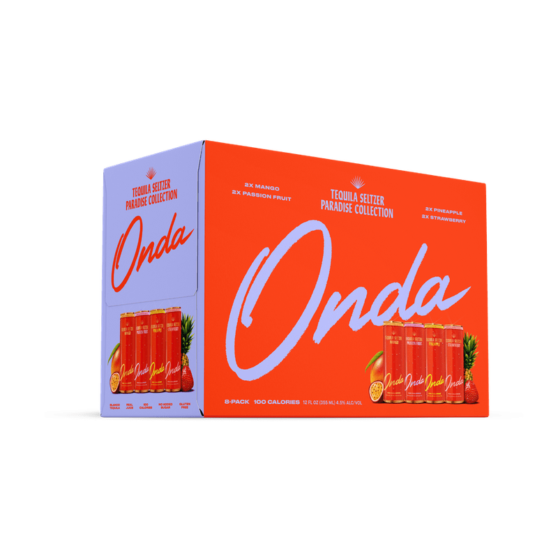 ONDA Tequila Seltzer 'Paradise Collection' 8-Pack - ForWhiskeyLovers.com