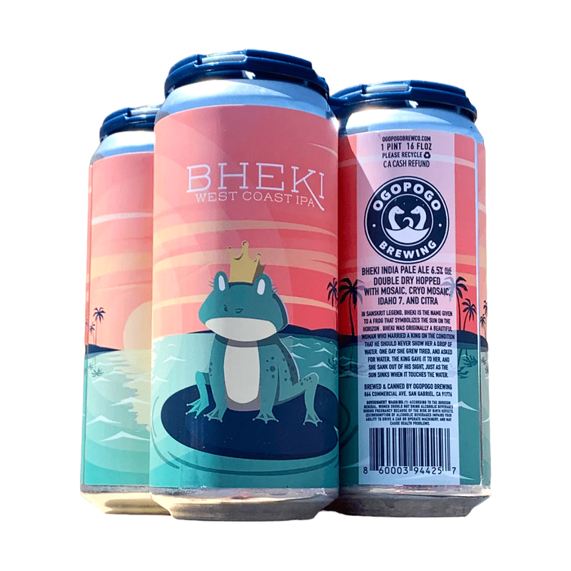 Ogopogo Brewing Co. 'Bheki' West Coast IPA Beer 4-Pack - ForWhiskeyLovers.com