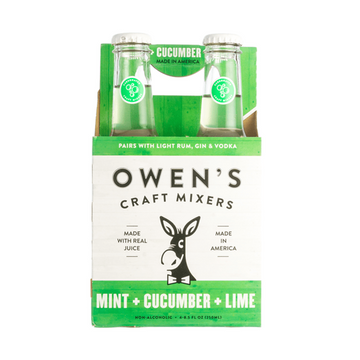 Owen's Mint + Cucumber + Lime Craft Mixers 4-Pack - ForWhiskeyLovers.com