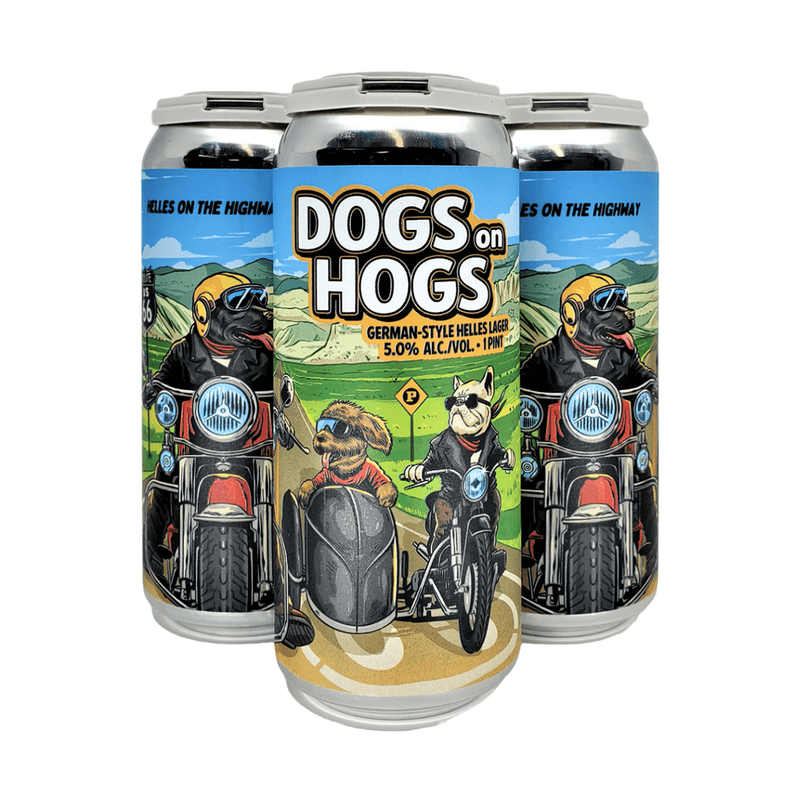 Paperback Brewing Co. Dogs on Hogs German-Style Lager Beer 4-Pack - ForWhiskeyLovers.com