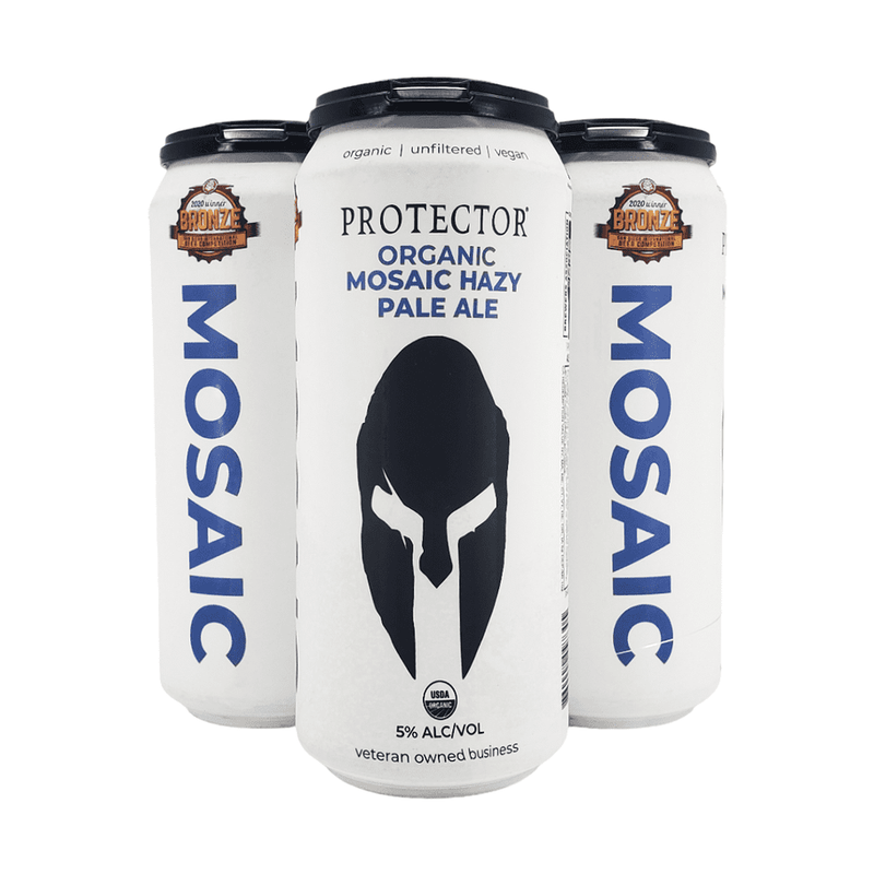 Protector Brewery Organic Mosaic Hazy Pale Ale Beer 4-Pack - ForWhiskeyLovers.com