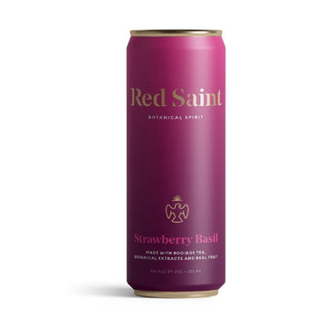 Red Saint Strawberry Basil Botanical Spirit 4-Pack - ForWhiskeyLovers.com