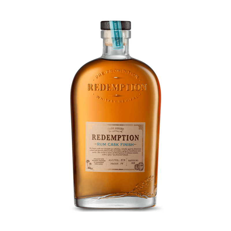 Redemption Rum Cask Finish Straight Rye Whiskey - ForWhiskeyLovers.com