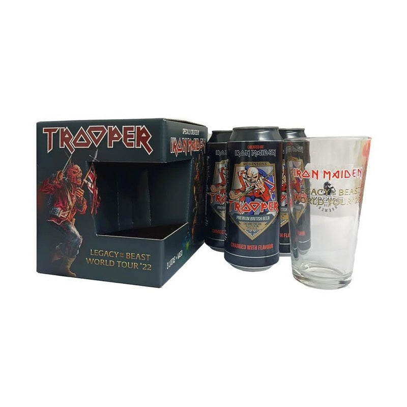 Robinsons Trooper Iron Maiden Legacy of the Beast 3-Pack w/Glass - ForWhiskeyLovers.com