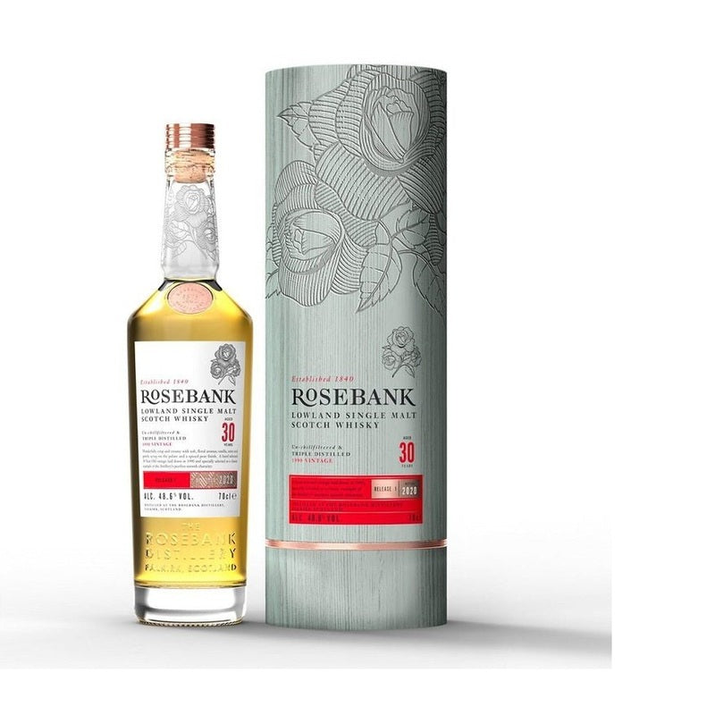 Rosebank 30 Year Old Lowland Single Malt Scotch Whisky - ForWhiskeyLovers.com