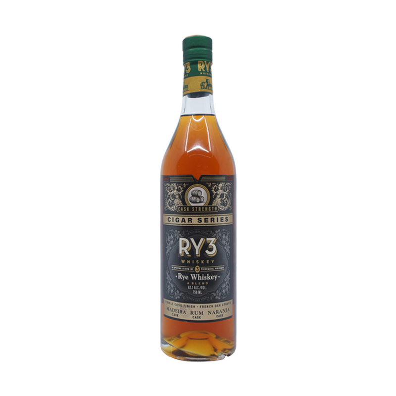 Ry3 Whiskey Cigar Series Cask Strength Rye Whiskey - ForWhiskeyLovers.com