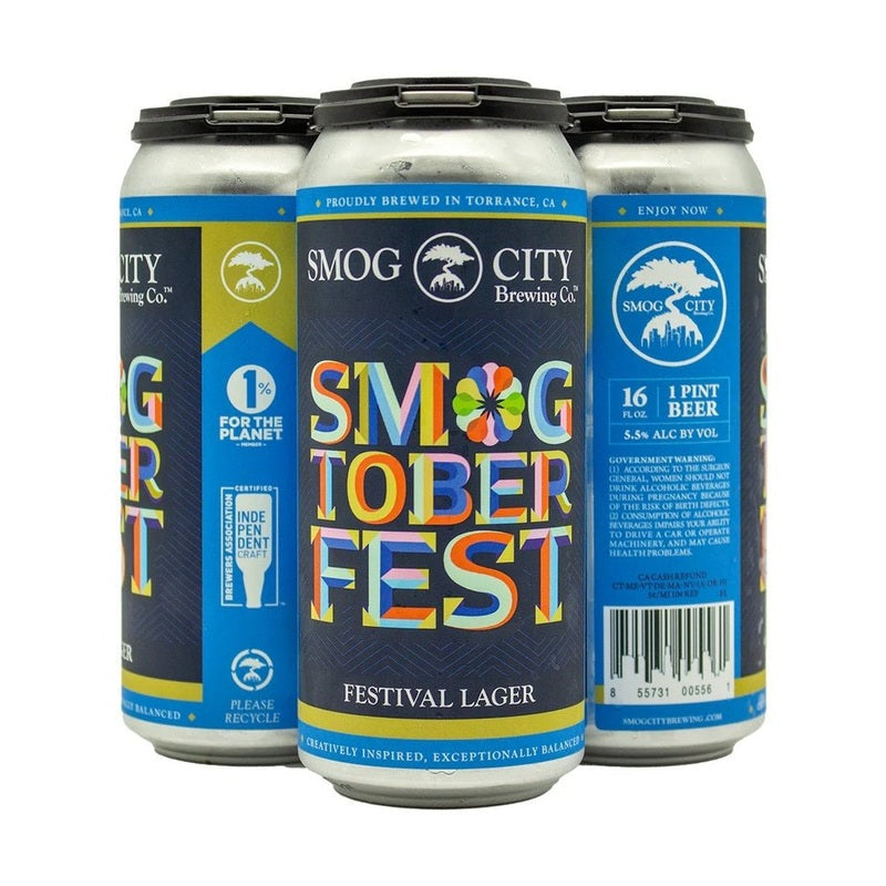 Smog City Brewing Co. Smogtoberfest Festival Lager Beer 4-Pack - ForWhiskeyLovers.com